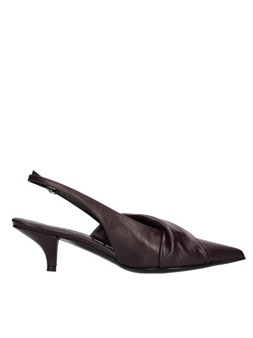 Leather slingback pumps STRATEGIA | A5709 PIUMA+NKBORDEAUX
